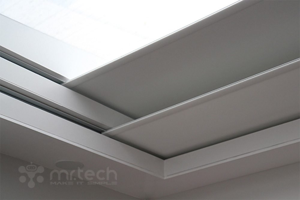 Motorized Auto Retractable Skylight Roof Blind for Outdoor 13