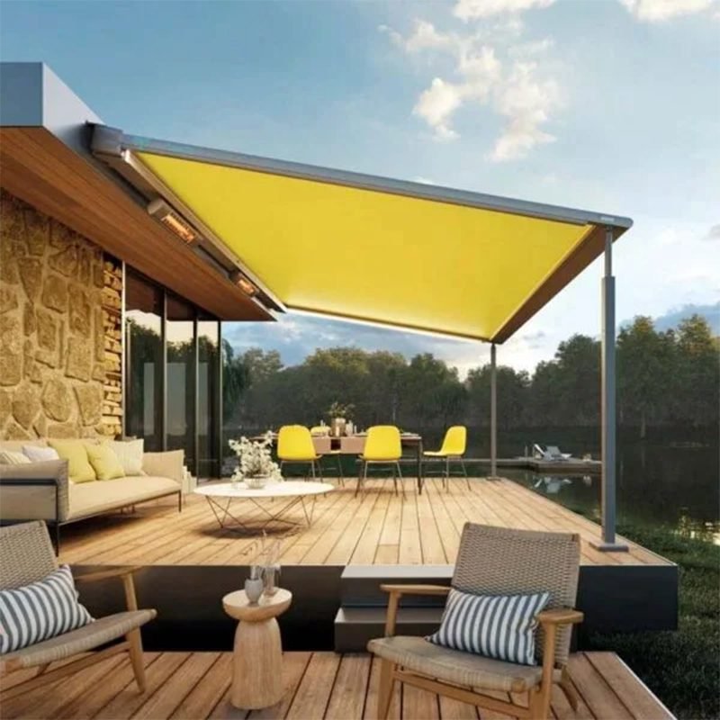 Motorized Auto Retractable Skylight Roof Blind for Outdoor