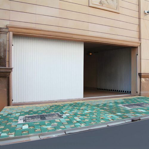 Motorized Remote Control Side Sliding Shutter Door