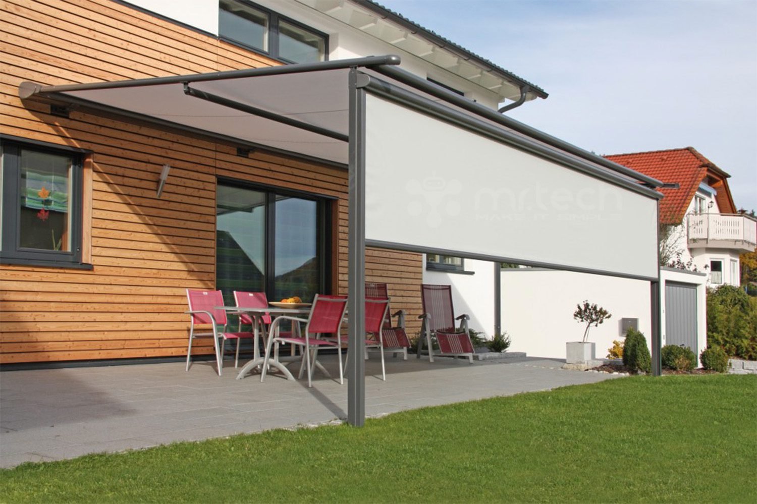 Motorized Skylight Blinds for Glass Roof Shades