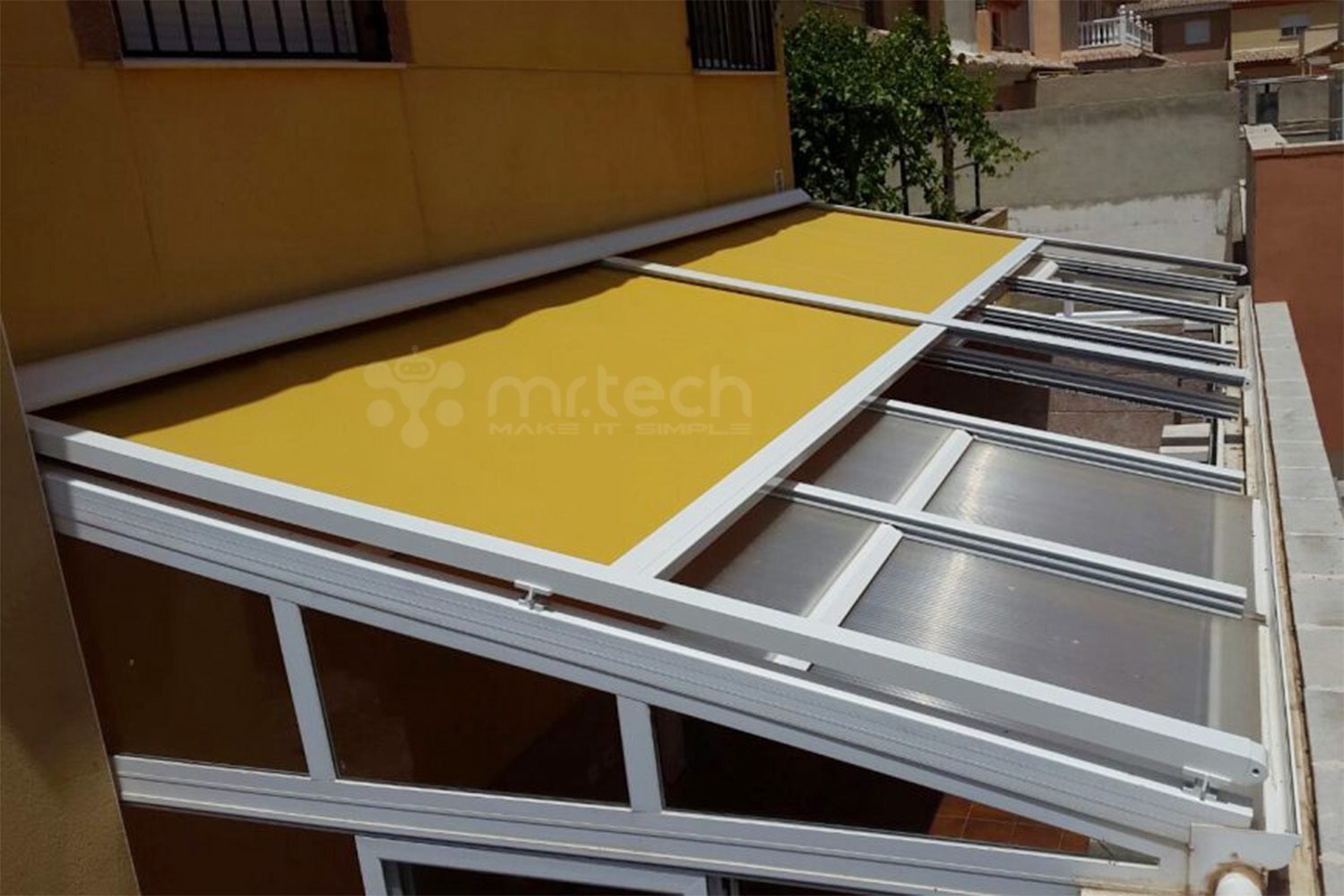 Motorized Skylight Blinds for Glass Roof Shades
