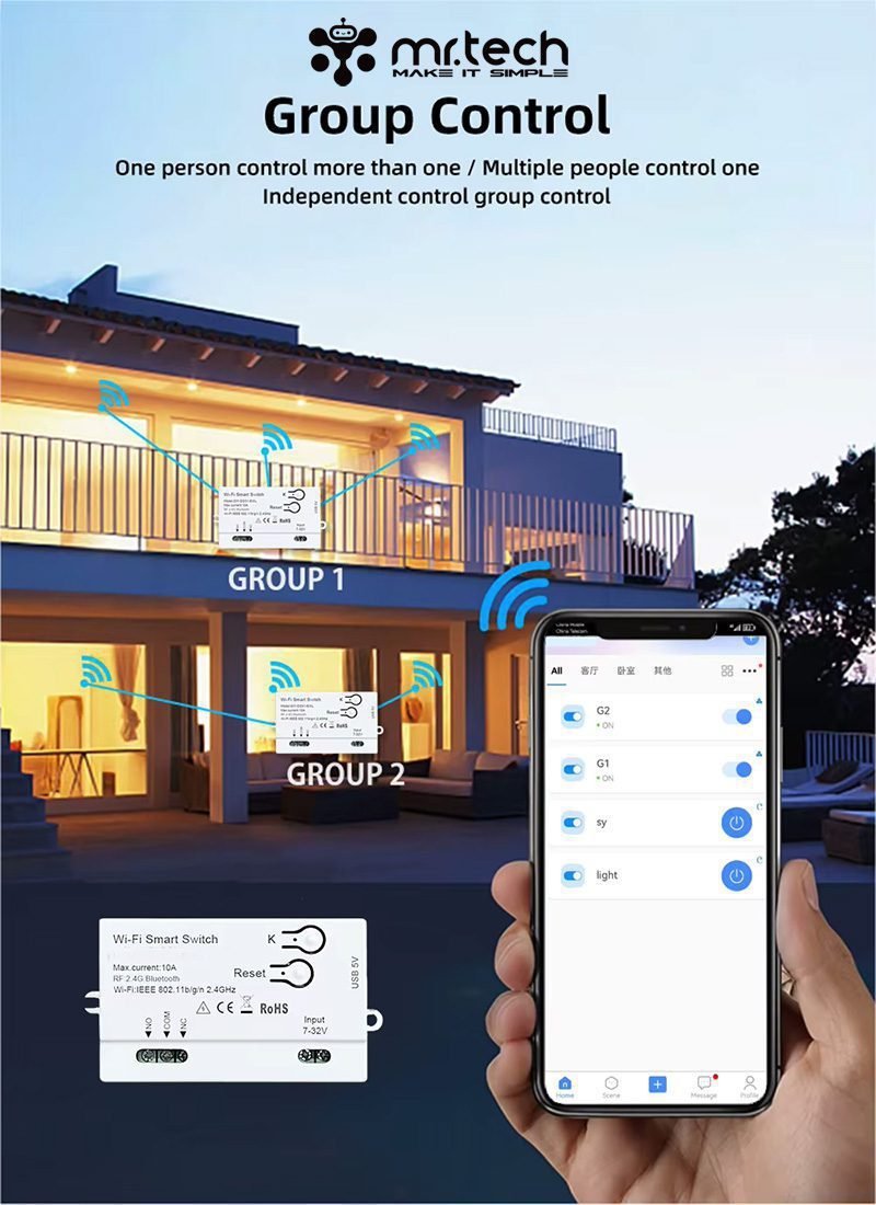 1CH Tuya WiFi Switch Button Single Relay Module 13