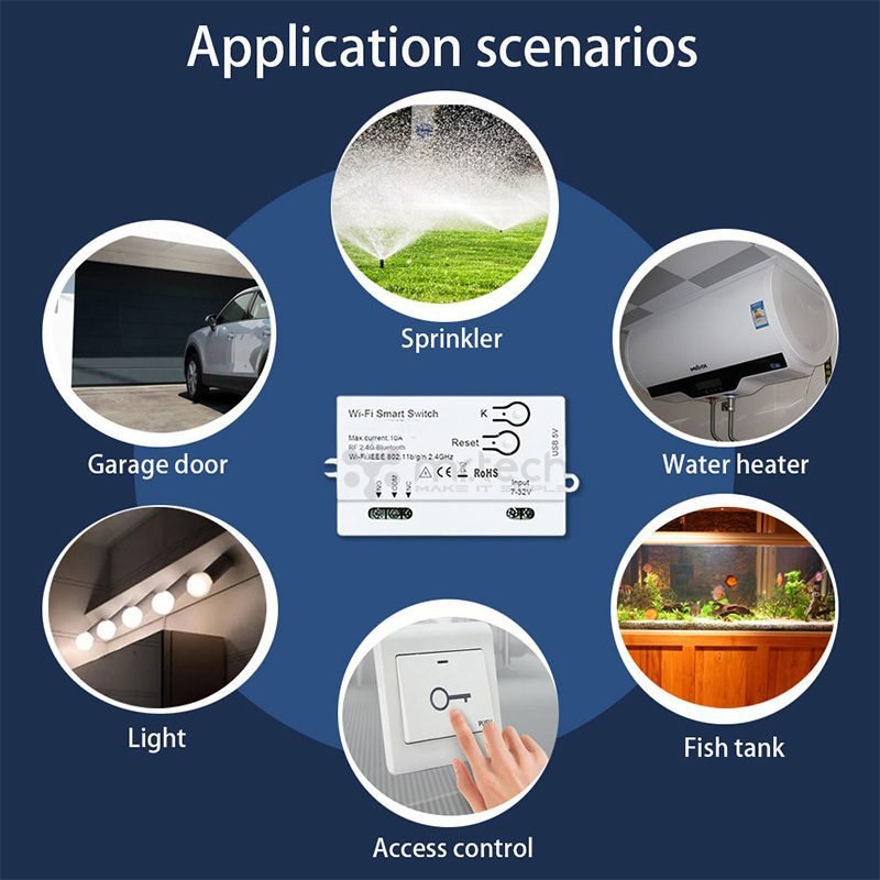 1CH Tuya WiFi Switch Button Single Relay Module 8