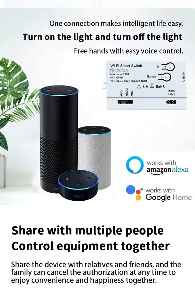 1CH Tuya WiFi Switch Button Single Relay Module 9