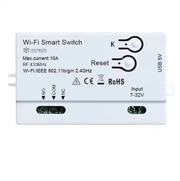 1CH Tuya WiFi Switch Button Single Relay Module Supports 7-32V
