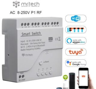4CH WiFi Smart Switch Relay Module TUYA Smart Life App for Remote Control