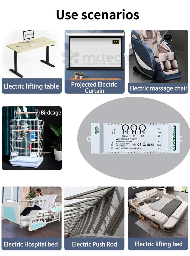 Smart Solutions 2 channels WiFi Wireless Switch Inching Self-Locking Relay Module