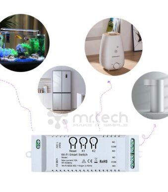 Smart Solutions 2 channels WiFi Wireless Switch Inching Self-Locking Relay Module