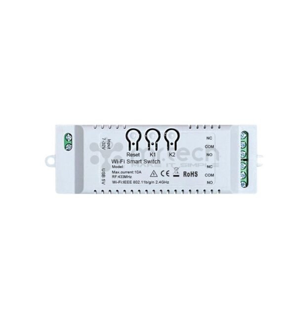 Smart Solutions 2 channels WiFi Wireless Switch Inching Self-Locking Relay Module