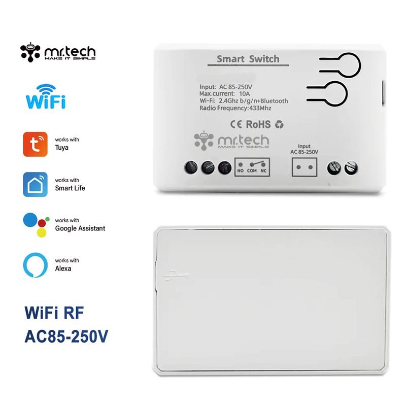 Tuya Smart Life WIFI Switch Smart Receiver 1CH Relay Module and RF Remote Control 7