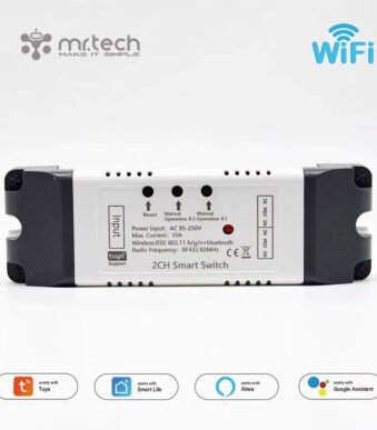 Tuya Smart WiFi Wireless DIY Switches 2CH Relay Module 433mhz RF