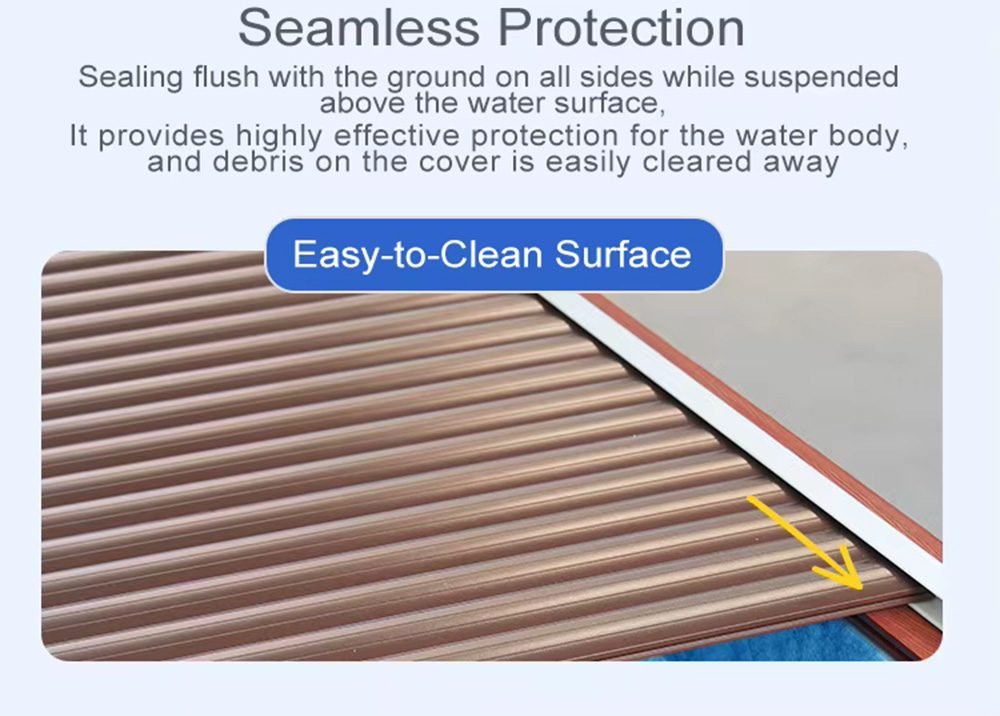 Aluminum Safety Pool Cover Motorized Cover for Inground Swimming Pool