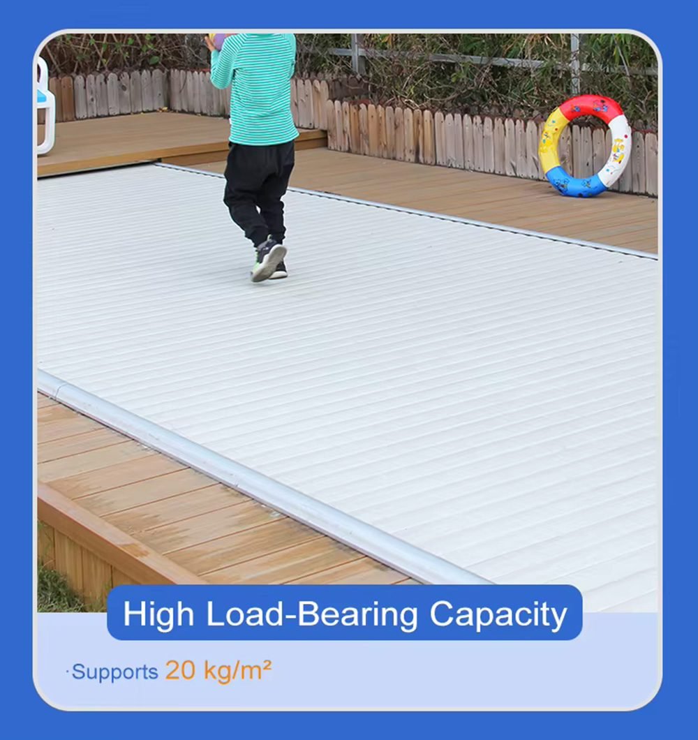 Aluminum Safety Pool Cover Motorized Cover for Inground Swimming Pool