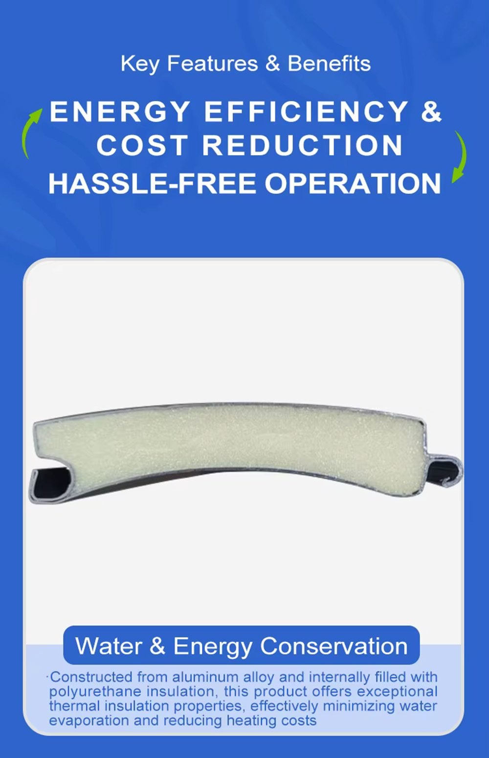 Aluminum Safety Pool Cover Motorized Cover for Inground Swimming Pool