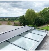 Automated Electric Motorized Retractable Skylight Blinds