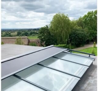 Automated Electric Motorized Retractable Skylight Blinds