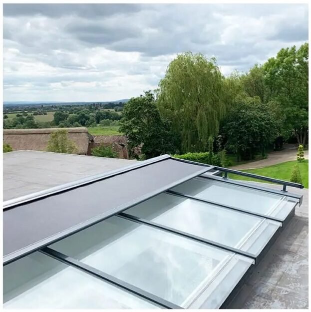 Automated Electric Motorized Retractable Skylight Blinds