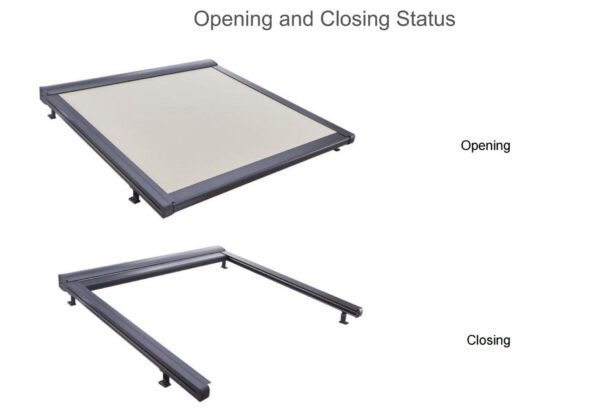 Automated Electric Motorized Retractable Skylight Blinds