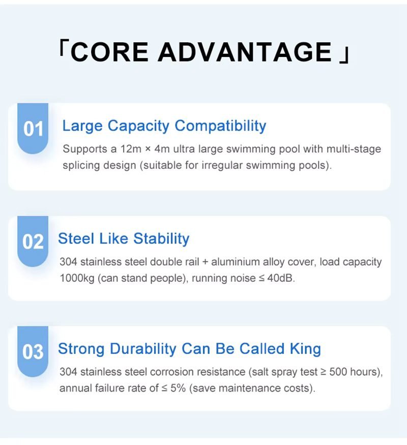 Automatic Retractable Sliding Deck Pool Cover