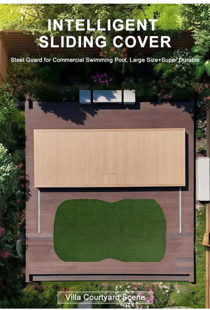 Automatic Retractable Sliding Deck Pool Cover