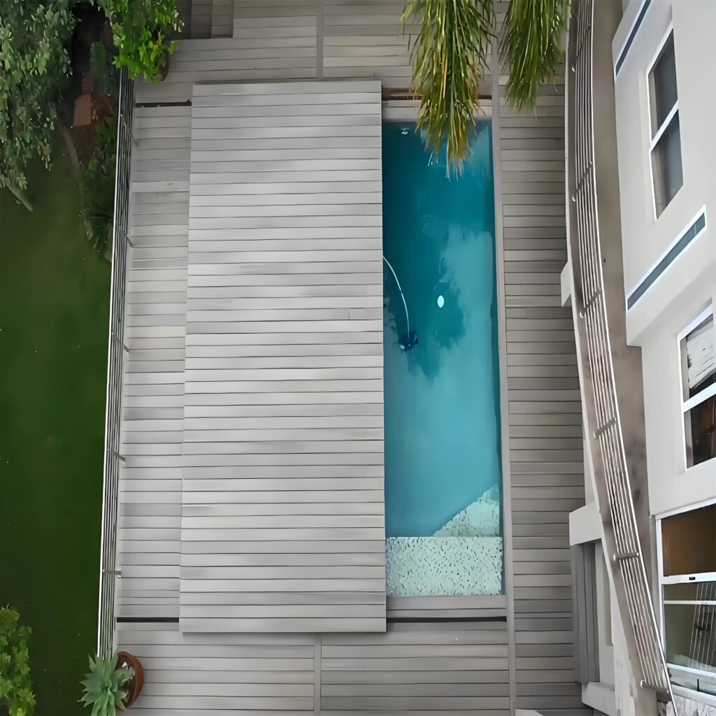Automatic Retractable Sliding Deck Pool Cover