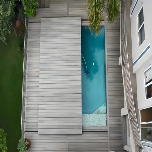 Automatic Retractable Sliding Deck Pool Cover