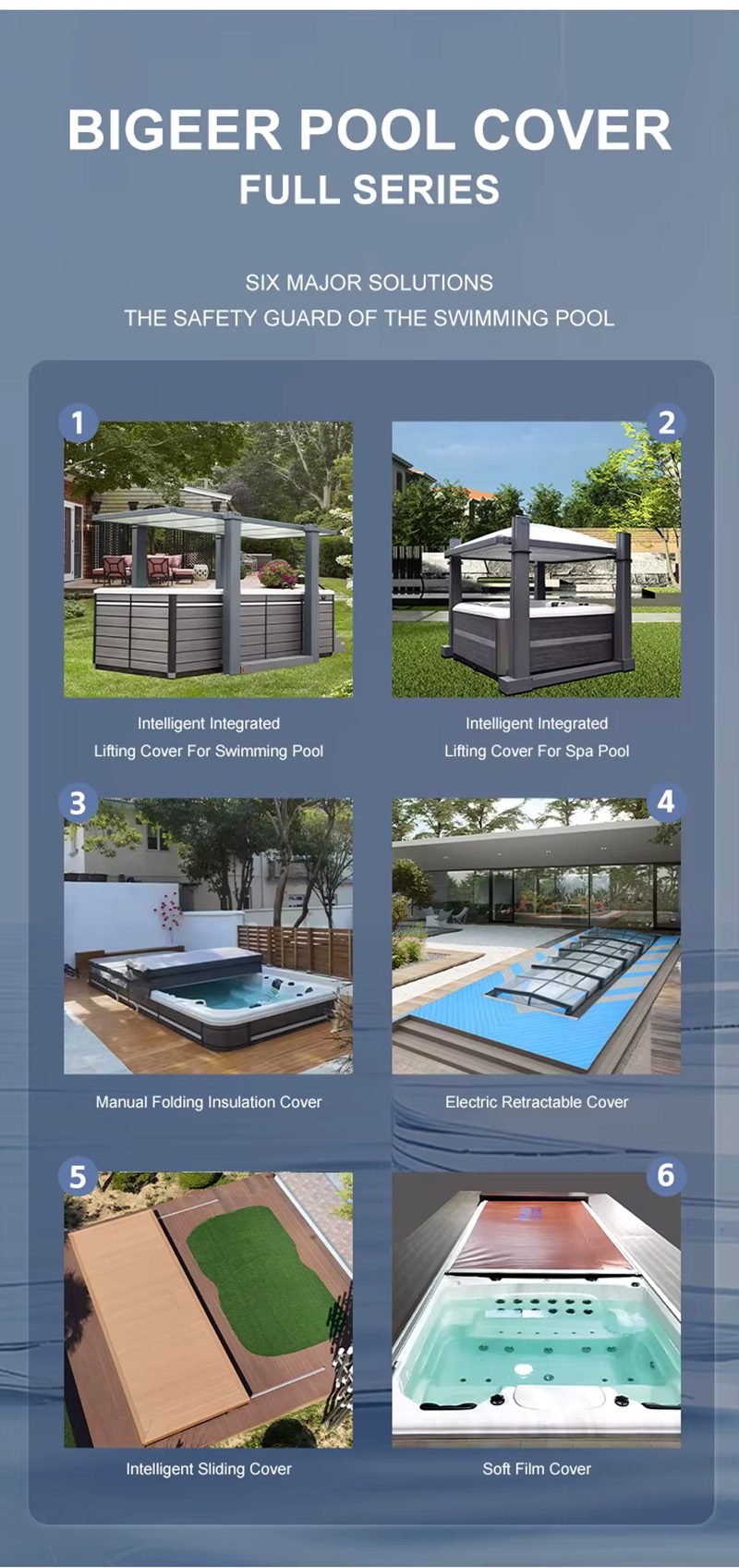 Automatic Retractable Sliding Deck Pool Cover