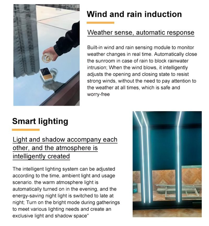 Automatic Telescopic Glass Swimming Pool Cover 12