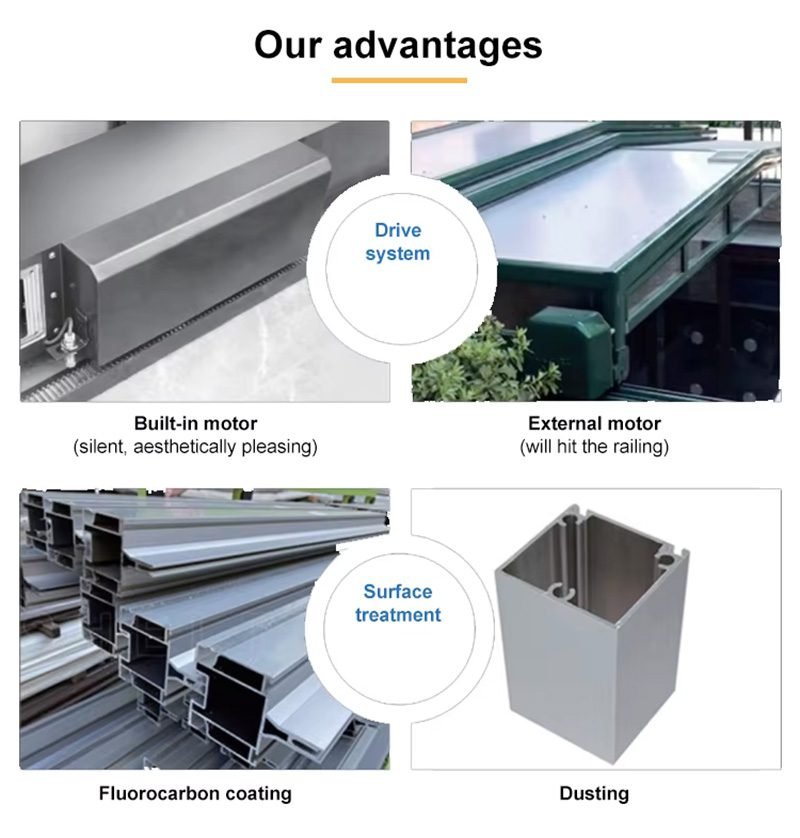 Automatic Telescopic Glass Swimming Pool Cover 20