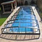 Automatic Telescopic Glass Swimming Pool Cover