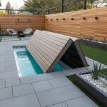 Bi-Fold Swimming Pool Wooden Plastic Pool Cover