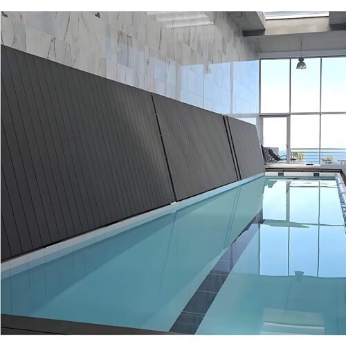 Bi-Fold Swimming Pool Wooden Plastic Pool Cover