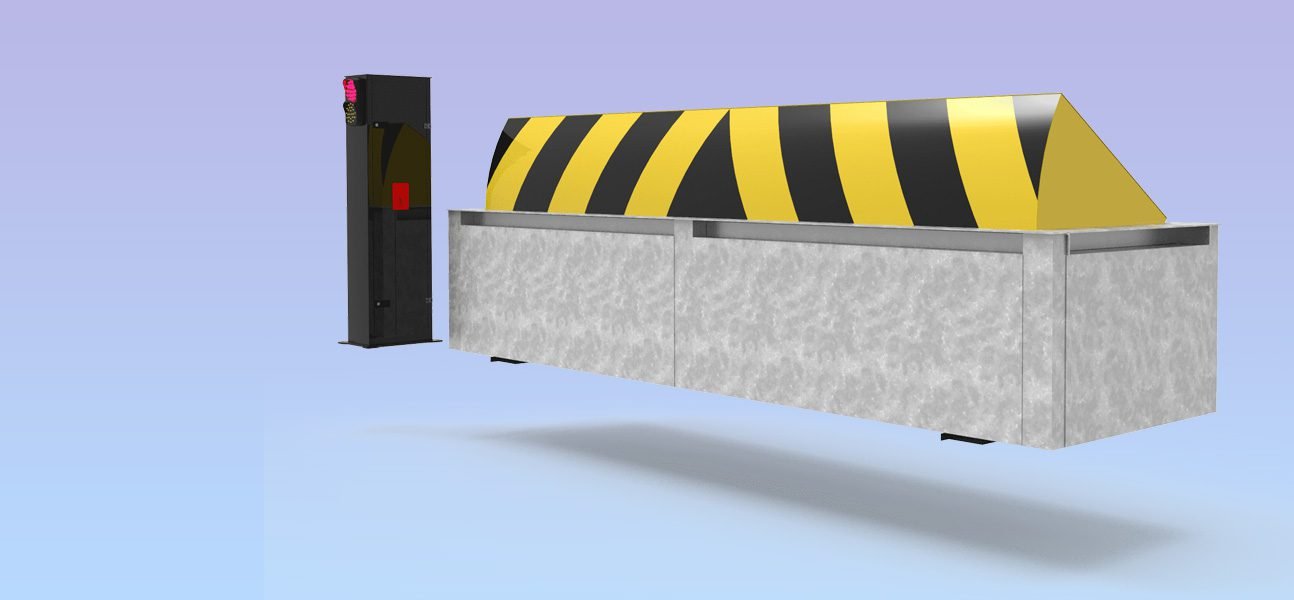 hydraulic road blocker