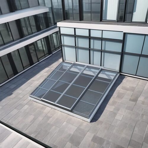 Automatic Sliding Glass Roof