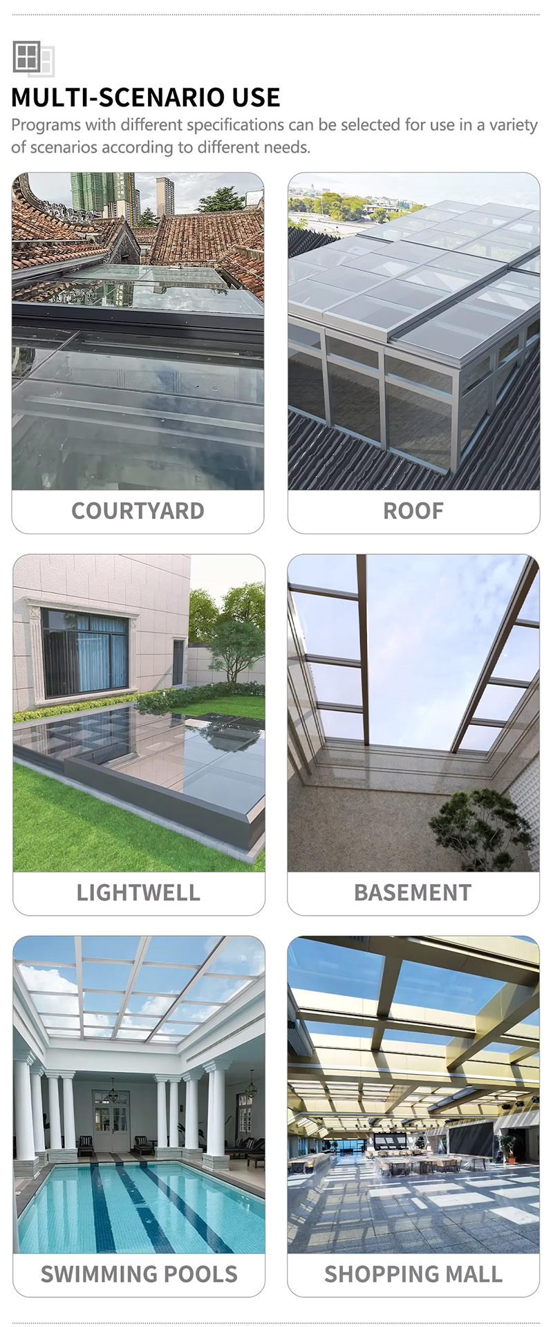 Automatic Sliding Glass Roof