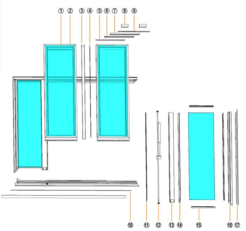Horizontal Trackless Sliding Sunroof 12