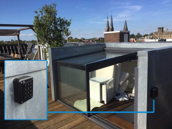 L Shape Sliding for Stairway Roof Exit Trapezoid
