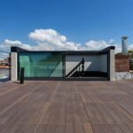 L Shape Sliding for Stairway Roof Exit Trapezoid