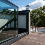 L Shape Sliding for Stairway Roof Exit Trapezoid