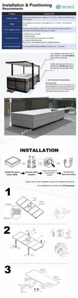 Outdoor Electric Lift Pool Cover for Insulated