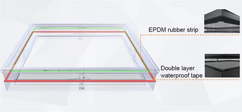 Premium Quality Motorized Vertical Rise Skylight 10