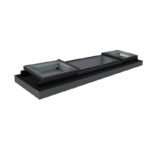 Sliding Skylight With Rail Glass Roof Top Cover
