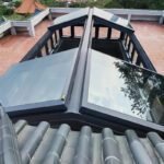 Sliding Skylight With Rail Glass Roof Top Cover