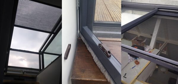 L Shape Sliding for Stairway Roof Exit Trapezoid