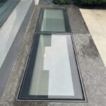 Automatic Open Walk On Glass Skylight