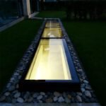 Automatic Open Walk On Glass Skylight