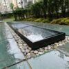 Automatic Open Walk On Glass Skylight