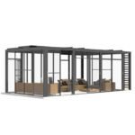 Automatic Retractable Glass Roof Skylight