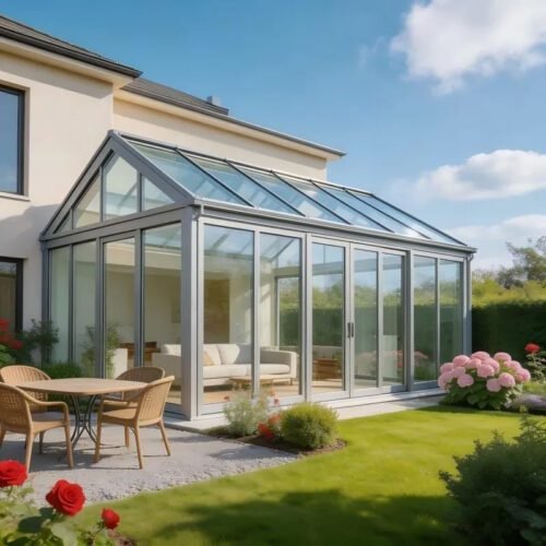 Beautiful Aluminum Frame Glass Room for House