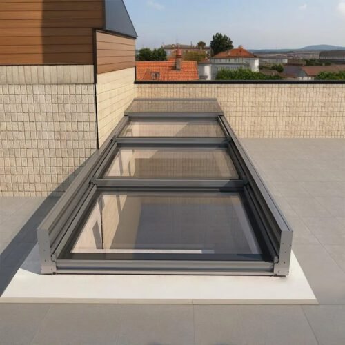 Electric Telescopic Glass Roof